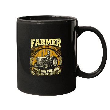 Discover Funny Farmer Mom Grandma Tractor Pulling Legend Cool vintages 21 Mugs