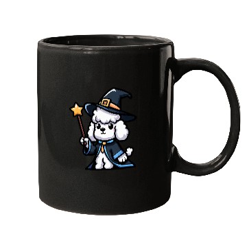 Discover Poodle Wizard Funny Dog Magic Mugs