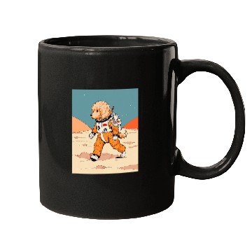 Discover Goldendoodle Mars Funny Dog Astronaut Mugs
