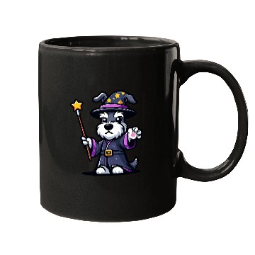 Discover Schnauzer Wizard Funny Dog Magic Mugs