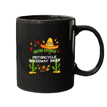 Discover Nacho Average Motorcycle Speedway Biker Mugs