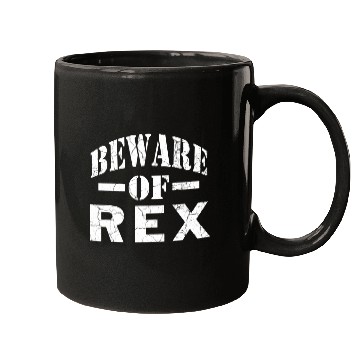 Discover Dinosaur Pet Beware of rexs Family Reunion Last Name Team Custom Mugs