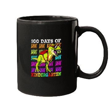 Discover Dinosaur Pet 100 Days Of Kindergarten T rexs 100th Day of School Trex Boys Mugs