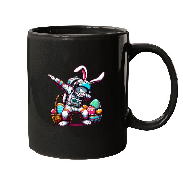 Discover Dabbings Easter Bunny Astronaut Rabbit Mugs