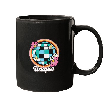 Discover Womens uniques Womens Creative Expression Graphic Retro Disco Ball Mugs
