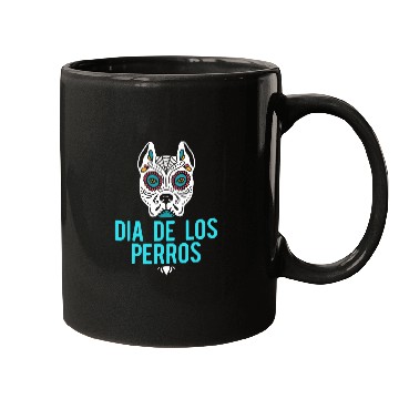Discover Pitbull Pet Sugar Skull Mexican Dog Dia De Los Muertos Halloween 2 Mugs