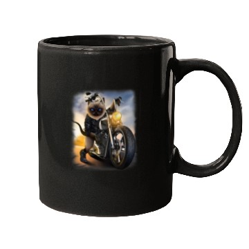 Discover Biker Cat Riding Chopper Motorcycle 21 Mugs