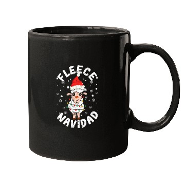 Discover Llama Pet Fleece Feliz Navidad Alpaca Llama Merry Christmas Cute xmass Mugs