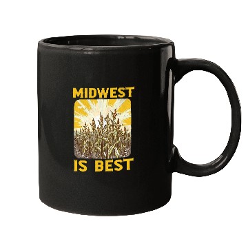 Discover Farmer Midwest Is bests Retro Cornfield Midwestern Farm Corn Mugs