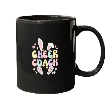 Discover Cheer Coachs Easter Bunny Cheerleading Coachs Easter Day Mugs