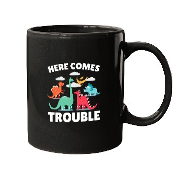 Discover Dinosaur Pet Here comes Trouble with a Mugs