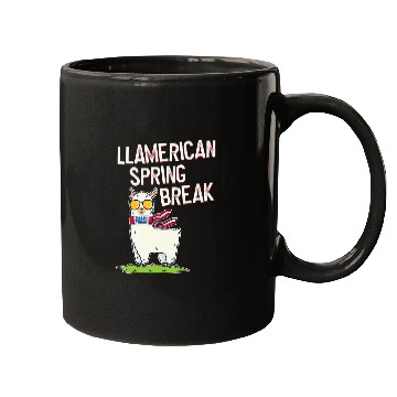 Discover Llama Pet Spring Break Mugs