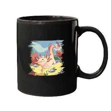 Discover Axolotls Pet Salamander Mud Puppy Axolotlss Mexican Walking Fish Mugs