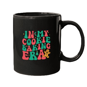 Discover In My Cookie Baking Era Groovy Funny Christmas Baker Mugs