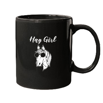 Discover Horse Pet Hay Girl Equestrian Mugs