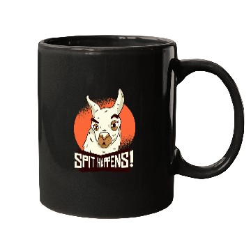 Discover Llama Pet Spit Happens Alpaca Mugs