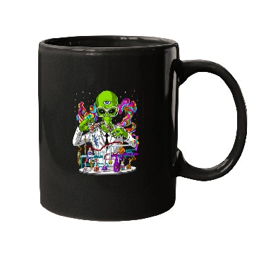Discover Aliens UFO Space Alien Scientist psychedelics Laboratory Science Mugs