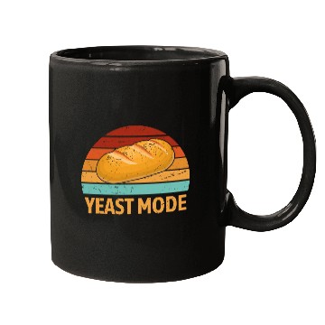 Discover Retro Yeast Mode Funny Sourdough Bread Baker Baking Humor Mugs