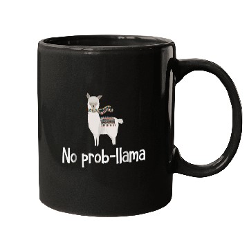 Discover Llama Pet No ProbLlama Cute Llama Alpaca Funny Graphic Plus Size Mugs