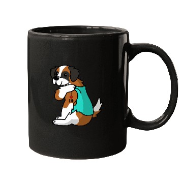 Discover I Love Dad Tattoo Saint Bernard Father Dog Mugs