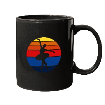 Discover Ballerina Young Lady Roses Dance Sunset Mugs