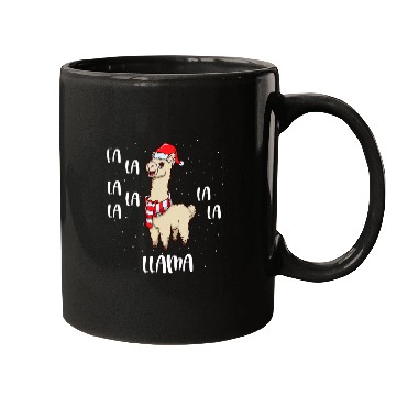 Discover Llama Pet Christmas llama Fa La La Mugs