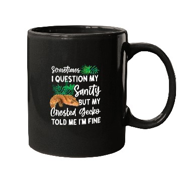 Discover Gecko Pet Sometimes I Question My Sanity 1 Mugs