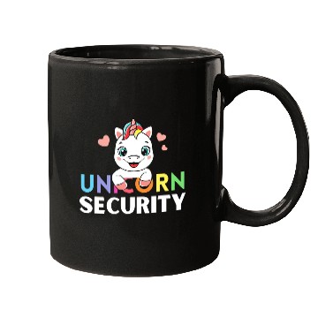 Discover Unicorn Pet Halloween Unicorns Costume Mom Daughter Unicorn Security 2 Mugs