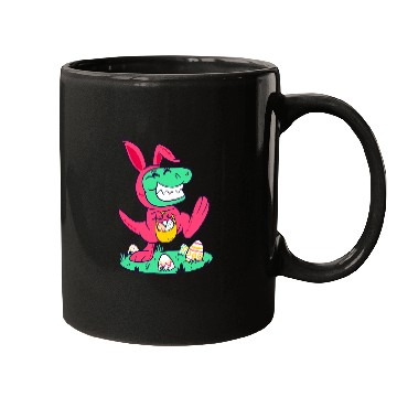Discover Chicken Pet TRex Easter Bunny Chick Egg Hunt Easter Day Hunt Mugs