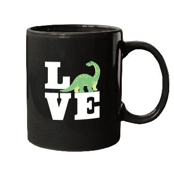 Discover Dinosaur Pet Love Brontosaurus Design Primeval Creatures Mugs