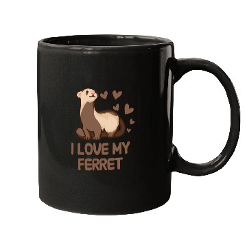 Discover Ferret Pet I love my ferret Mugs