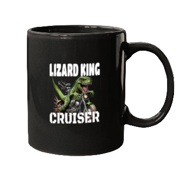 Discover TRex And Motorcycle Lizard King Cruiser Mugs