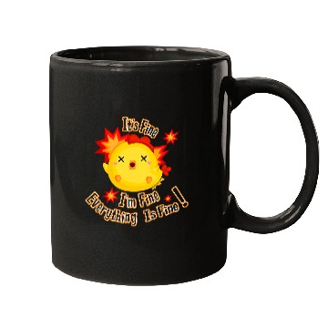 Discover Chicken Pet Its Fine Im Fine Everything Is Fine Funny Chicken Peckers Mugs