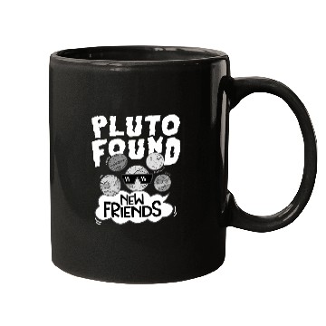 Discover Pluto Found New Friends Pluto Lover Astronomer 1 Mugs