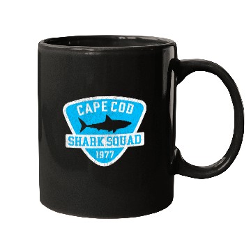 Discover Shark Pet Kids Retro Cape Cod Shark Squad kids Mugs