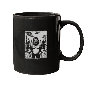 Discover Bigfoot Pet Hovering Ufos Aliens Flying Saucers Sasquatch Mugs