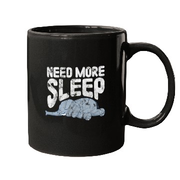 Discover Elephant Mammal Need More Sleep Elephant Zookeeper Sleeping Distressed Mugs