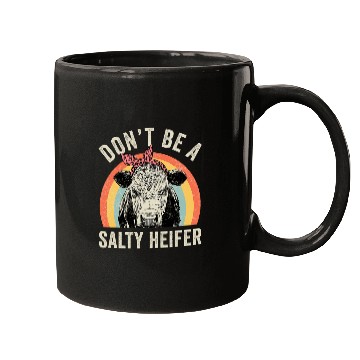 Discover Cow Pet Retro Dont Be A Salty Heifer Mugs