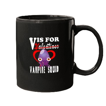 Discover Octopus Pet V is for Vampire Squid Valentines Day 2Tees 5 17 Mugs