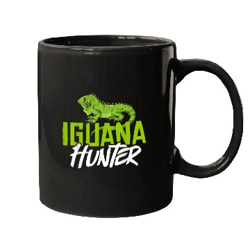 Discover Iguana Pet Cage Hunting Reptile 2 Mugs
