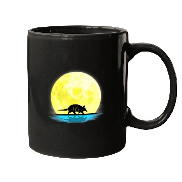 Discover Armadillo Pet Full Moon Light Mugs