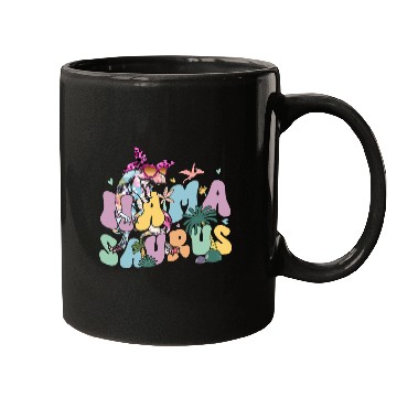 Discover Dinosaur Pet Mamasaurus rexs Mom Dinosaur Leopard Flower TRex Mama Saurus 16 Mugs