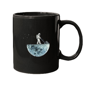 Discover Lawn Mower Fun Moon Lawnmower Galaxy Cosmos Regular Fit Mugs