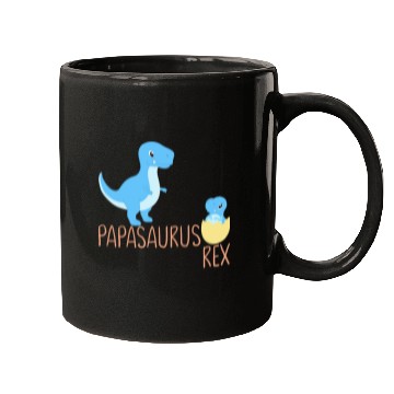 Discover Dinosaur Pet Papasaurus Babysaurus Daddy Mugs