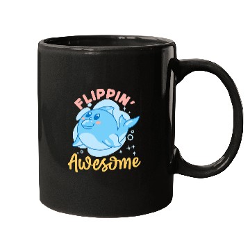 Discover Dolphin Pet Gift Flippin Awesome 2 Mugs