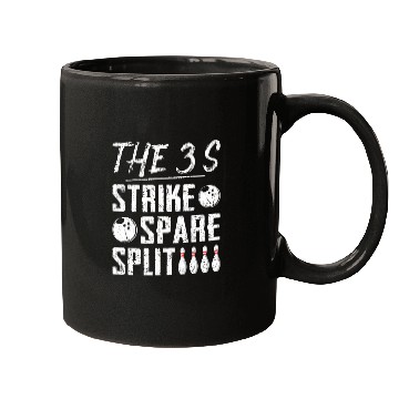 Discover Sport Bowling Strike Spare Split Bowling Mugs
