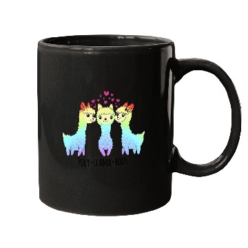Discover Llama Pet PolyLlamaRous Funny Polyamory For Polyamorous Throuple Mugs
