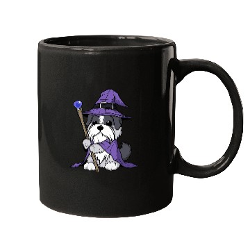 Discover Schnauzer Pet Wizard Funny Dog Magic 2 Mugs