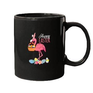 Discover Flamingo Pet With Easter Happy Easter Egg Basket Hunting 8 Mugs