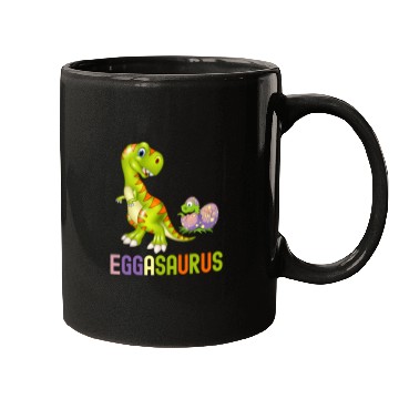 Discover Dinosaur Pet Cute Eggasaurus Stegosaurus Egg Dinosaur Happy Easter TRex Mugs